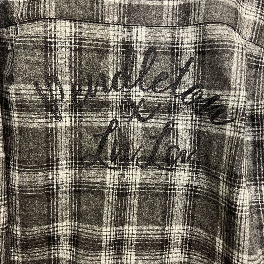 Pendleton Virgin Wool Back & Gray Long Sleeve Fla… - image 4